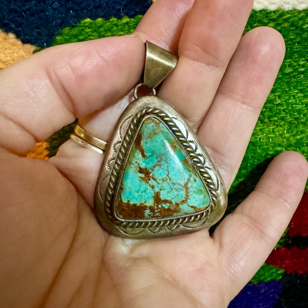 Vintage signed Native American pendant